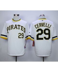 Pirates #29 Francisco Cervelli White Alternate 2 Cool Base Stitched MLB Jersey