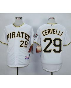Pirates #29 Francisco Cervelli White Cool Base Stitched Youth MLB Jersey