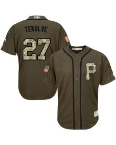 Pirates #34 A. J. Burnett Green 2015 All-Star National League Stitched MLB Jersey