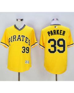 Pirates #39 Dave Parker Gold Flexbase Authentic Collection Cooperstown Stitched MLB Jersey