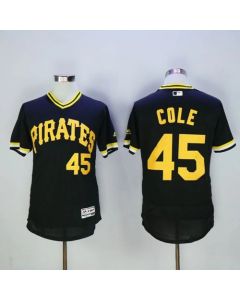 Pirates #45 Gerrit Cole Black Flexbase Authentic Collection Cooperstown Stitched MLB Jersey