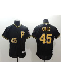 Pirates #45 Gerrit Cole Black Flexbase Authentic Collection Stitched MLB Jersey