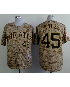Pirates #45 Gerrit Cole Camo Alternate Cool Base Stitched MLB Jersey