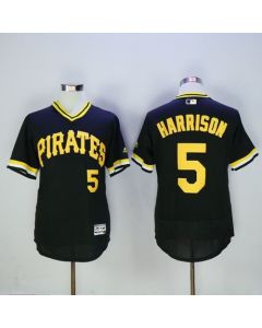 Pirates #5 Josh Harrison Black Flexbase Authentic Collection Cooperstown Stitched MLB Jersey