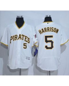 Pirates #5 Josh Harrison White Flexbase Authentic Collection Stitched MLB Jersey