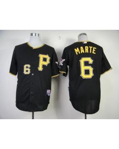 Pirates #6 Starling Marte Black Cool Base Stitched MLB Jersey