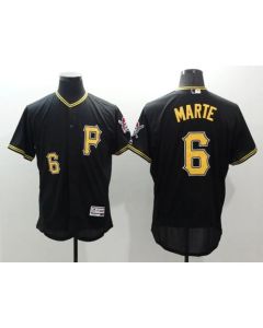 Pirates #6 Starling Marte Black Flexbase Authentic Collection Stitched MLB Jersey