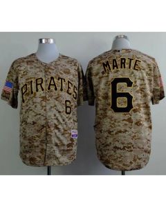 Pirates #6 Starling Marte Camo Alternate Cool Base Stitched MLB Jersey