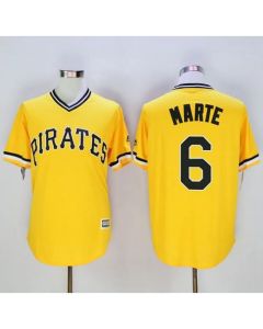 Pirates #6 Starling Marte Gold New Cool Base Stitched MLB Jersey