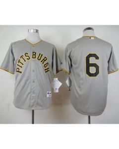 Pirates #6 Starling Marte Grey 1953 Turn Back The Clock Stitched MLB Jersey