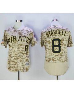 Pirates #8 Willie Stargell Camo Flexbase Authentic Collection Stitched MLB Jersey