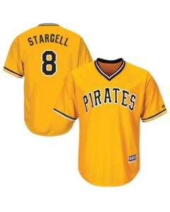 Pirates #8 Willie Stargell Gold New Cool Base Stitched MLB Jersey