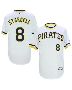 Pirates #8 Willie Stargell White Flexbase Authentic Collection Cooperstown Stitched MLB Jersey
