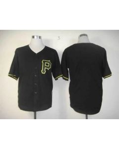 Pirates Blank Black Fashion Stitched MLB Jersey