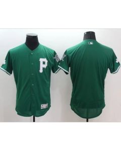 Pirates Blank Green Celtic Flexbase Authentic Collection Stitched MLB Jersey