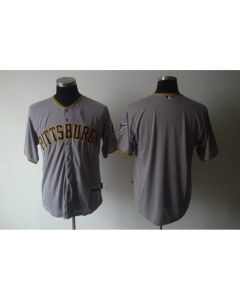 Pirates Blank Grey Cool Base Stitched MLB Jersey