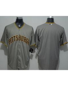 Pirates Blank Grey New Cool Base Stitched MLB Jersey