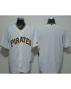 Pirates Blank White New Cool Base Stitched MLB Jersey