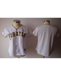 Pirates Blank White Women's Fashion Stitched MLB Jersey