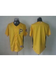 Pirates Blank Yellow Cool Base Stitched MLB Jersey