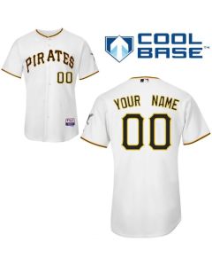 Pirates Customized Authentic White Cool Base MLB Jersey