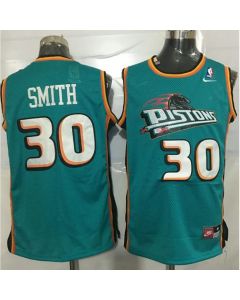 Pistons #30 Joe Smith Green Throwback Stitched NBA Jersey