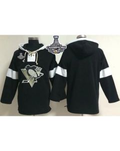 Pittsburgh Penguins Blank Black Pullover 2016 Stanley Cup Champions NHL Hoodie