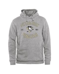 Pittsburgh Penguins Heritage Pullover Hoodie Ash