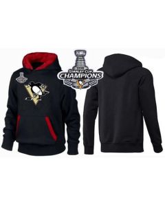 Pittsburgh Penguins Pullover Hoodie 2016 Stanley Cup Champions Black & Red
