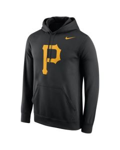 Pittsburgh Pirates Logo Performance Pullover Black MLB Hoodie