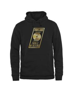 Portland Trail Blazers Gold Collection Pullover Hoodie Black