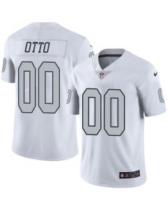 Raiders #00 Jim Otto White Men's Stitched NFL Limited Rush Jersey