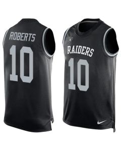 Raiders #10 Seth Roberts Black Team Color Men's Stitched NFL Limited Tank Top Jersey