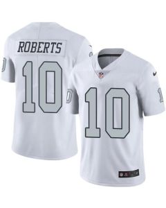 Raiders #10 Seth Roberts White Men's Stitched NFL Limited Rush Jersey