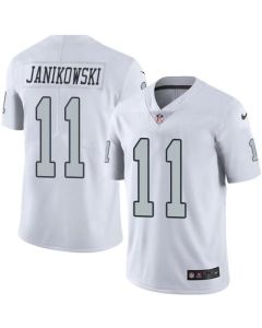 Raiders #11 Sebastian Janikowski White Youth Stitched NFL Limited Rush Jersey