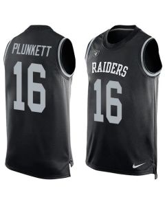 Raiders #16 Jim Plunkett Black Team Color Men's Stitched NFL Limited Tank Top Jersey