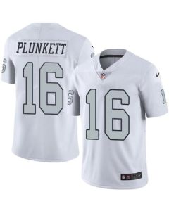 Raiders #16 Jim Plunkett White Men's Stitched NFL Limited Rush Jersey