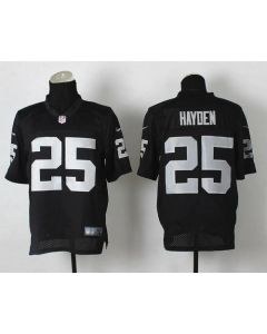 Raiders #25 D.J. Hayden Black Team Color Men's Stitched NFL Elite Jersey