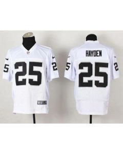 Raiders #25 D.J. Hayden White Men's Stitched NFL Elite Jersey