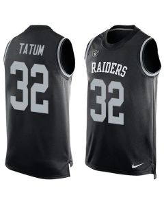 Raiders #32 Jack Tatum Black Team Color Men's Stitched NFL Limited Tank Top Jersey