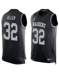 Raiders #32 Marcus Allen Black Team Color Men's Stitched NFL Limited Tank Top Jersey