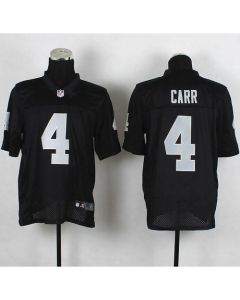 Raiders #4 Derek Carr Black Team Color Men's Stitched NFL Elite Jersey