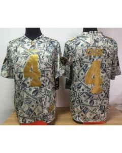 Raiders #4 Derek Carr Dollar Fashion Men's Stitched NFL Elite Jersey