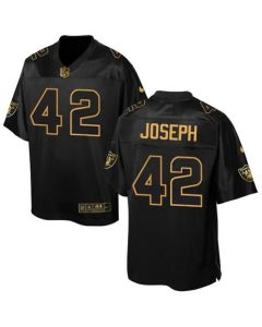 Raiders #42 Karl Joseph Black Men's Stitched NFL Elite Pro Line Gold Collection Jersey