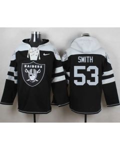 Raiders #53 Malcolm Smith Black Player Pullover NFL Hoodie