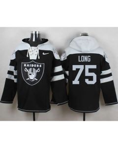 Raiders #75 Howie Long Black Player Pullover NFL Hoodie