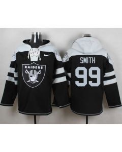 Raiders #99 Aldon Smith Black Player Pullover NFL Hoodie