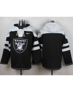 Raiders Blank Black Player Pullover NFL Hoodie