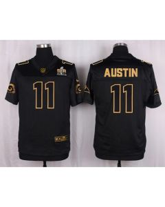 Rams #11 Tavon Austin Black Men's Stitched NFL Elite Pro Line Gold Collection Jersey