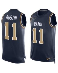 Rams #11 Tavon Austin Navy Blue Team Color Men's Stitched NFL Limited Tank Top Jersey